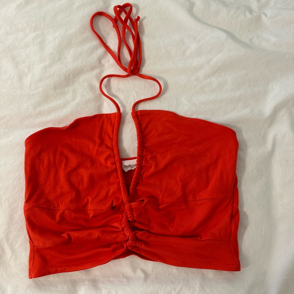 Red crop top!